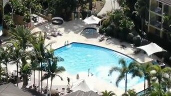 The AFL’s Gold Coast hotel quarantine bubble. Picture: Supplied