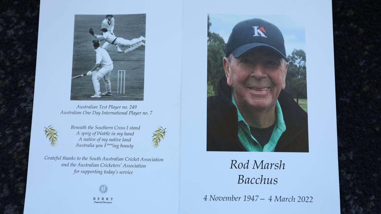 Legenda kriket Rod Marsh dihormati di pemakaman Adelaide Oval