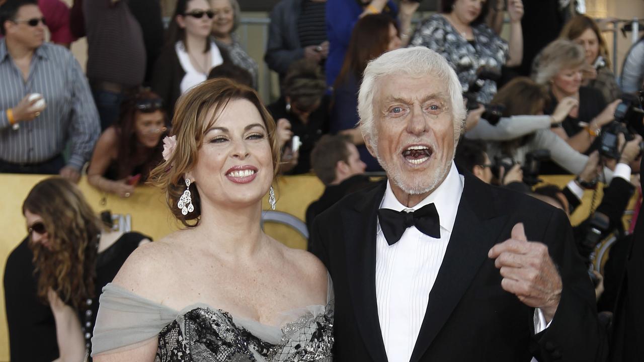 The couple have a 46-year age gap. Picture: AP Photo/Matt Sayles