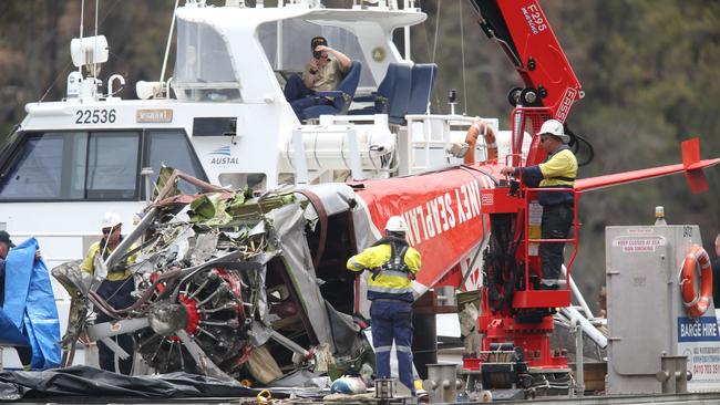 The Sydney seaplane that crashed at Jerusalem Bay on New Years Eve 2017. Picture: Richard Dobson.