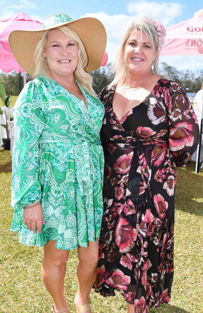 Trina Crew and Linda Neiland at Coastline BMW Polo by the Sea. Picture: Patrick Woods.