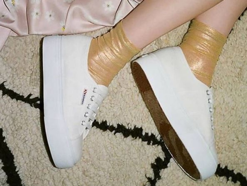 The dreamy and minimalist Superga sneakers are now on sale at THE ICONIC. Image: @superga_australia