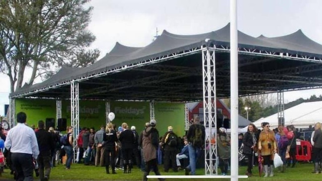 The style of marquee that will cover Market Square for the Jacaranda Festival purchased with a $20,000 grant