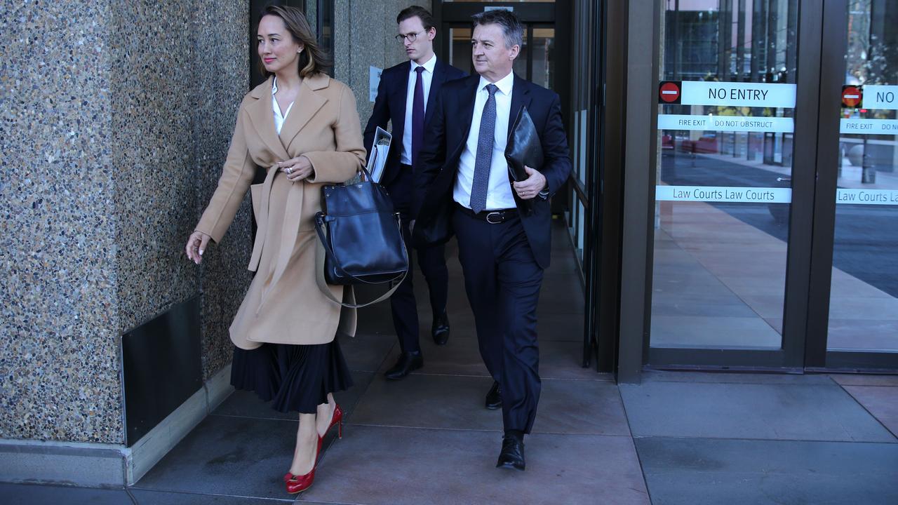 Richard Gregg, right, with his lawyer Rebekah Giles at the Supreme Court in Sydney. Picture: Britta Campion