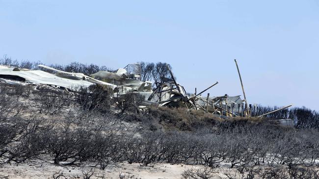 The remains of the luxury resort. Picture: Emma Brasier