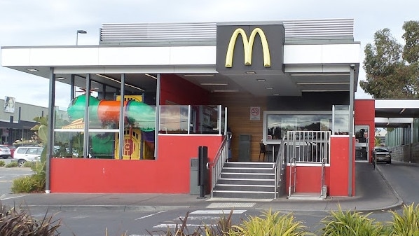 Locals say kids as young as 10 are taking weapons to Somerville McDonalds and picking fights. Picture: supplied