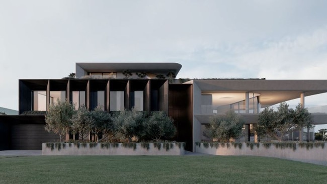 A render of the mansion from the Talbot St side. Picture: Hansen Partnership.