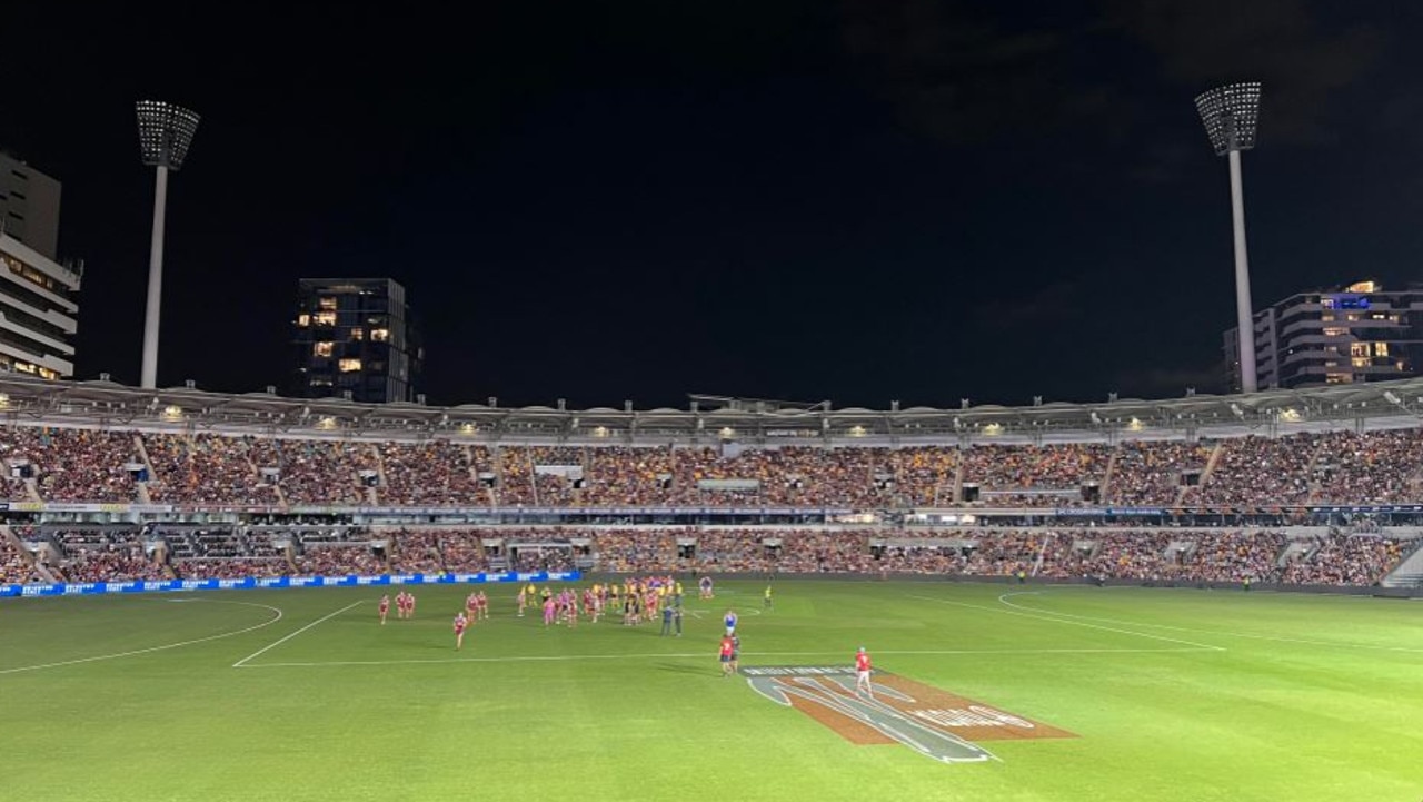 Players and spectators alike were left confused after the lights went out at the Gabba on Friday night.