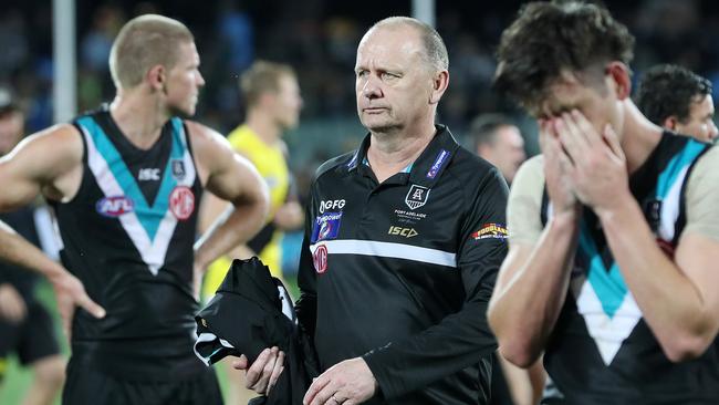 Ken Hinkley has said this Port Adelaide side will win a premiership and “more than once”. Picture: Sarah Reed