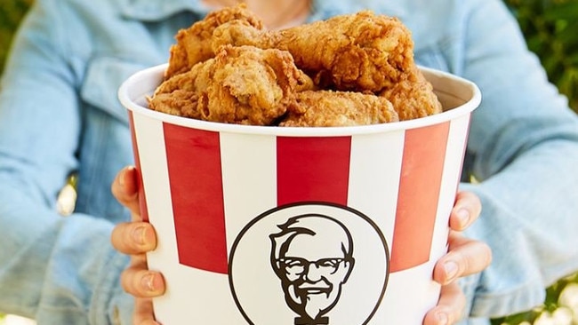 Bucket of Kentucy fried chicken