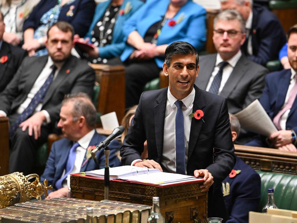 Britain's Prime Minister Rishi Sunak changed position on attending COP27 days before the conference was due to start. Picture: Jessica Taylor/AFP