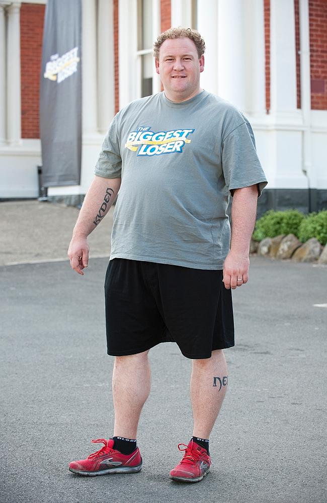  Before ... Ararat supermarket manager Cameron Brown when he started on The Biggest Loser.