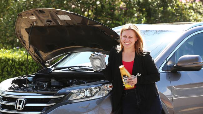 Amanda Tucker saves money by buying replacement parts herself and having a mechanic install them. Pic Sue Graham