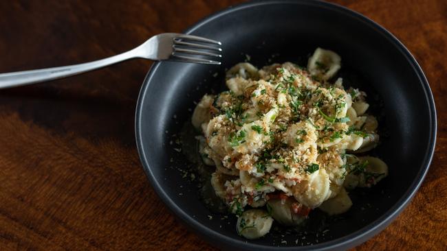 Fraser Island Spanner crab pasta at Nota. Picture: David Kelly