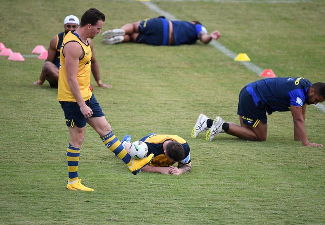 Parramatta have been going hard at training. Digital image by Grant Trouville, NRL Photos