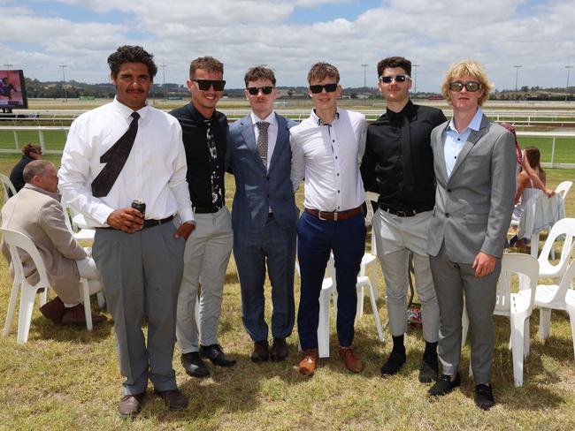 Charlie, Ben, Jake, Noah, Cam and Corey at the Pakenham Cup. Picture: Brendan Beckett