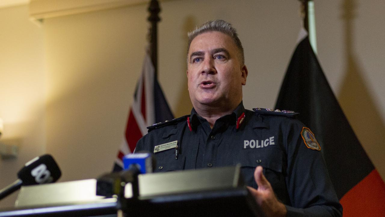 NT Police acting Commissioner Michael Murphy has ruled out government influence on police media operations amid the sudden departure of the police media director. Picture: Floss Adams.