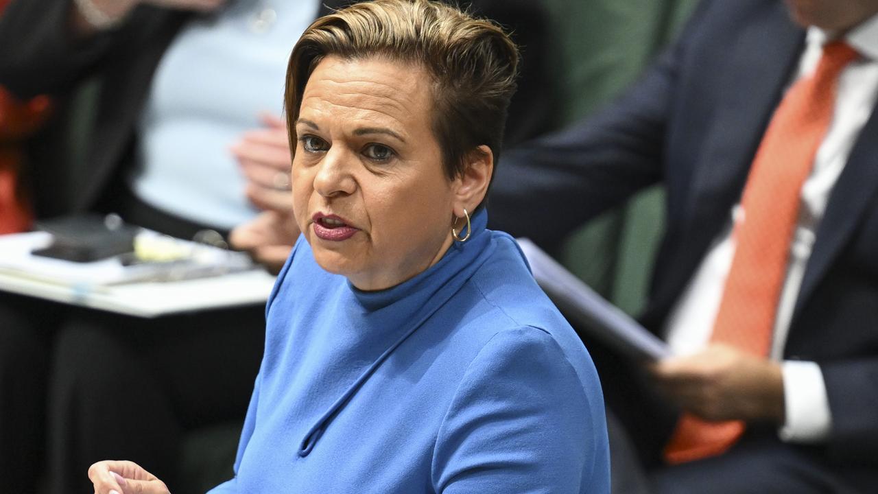 Communications Minister Michelle Rowland said that while the Misinformation and Disinformation Bill will not proceed, there needed to be more regulations on social media giants. Picture: NewsWire/ Martin Ollman