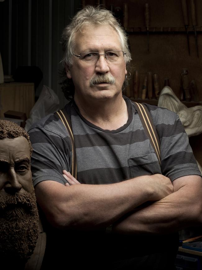 Sculptor Ken Martin. Picture: Joseph Puglisi