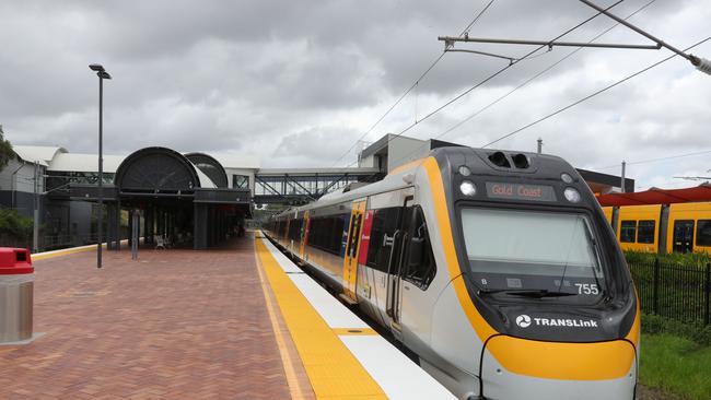 Helensvale train station. Picture Glenn Hampson