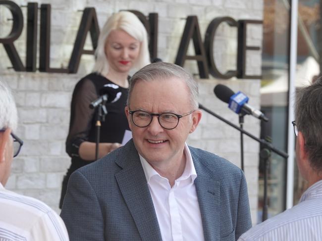 Prime Minister Anthony Albanese. Official opening of Yarrila Place, Coffs Harbour's new cultural and civic space, September 16, 2023. Picture: Chris Knight