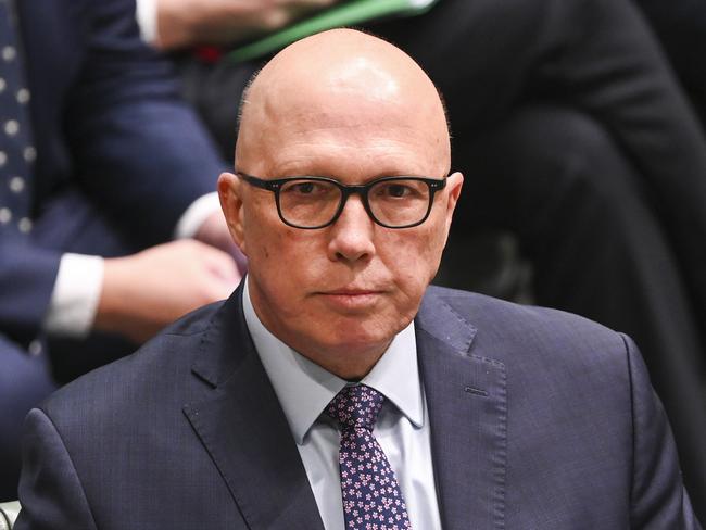 CANBERRA, AUSTRALIA, NewsWire Photos. AUGUST 8, 2023: Leader of the Opposition Peter Dutton during Question Time at Parliament House in Canberra. Picture: NCA NewsWire / Martin Ollman