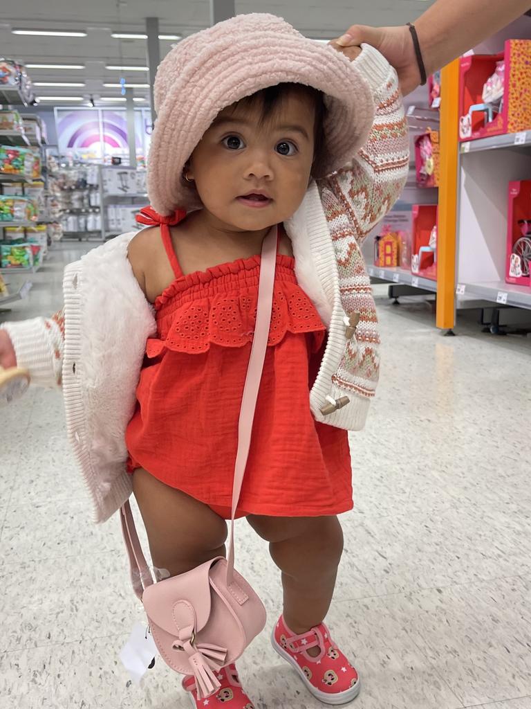 Chanteah Rioli, of Berrimah, gets ready for the Dry season in her stylish new outfit. Picture: Jhosette