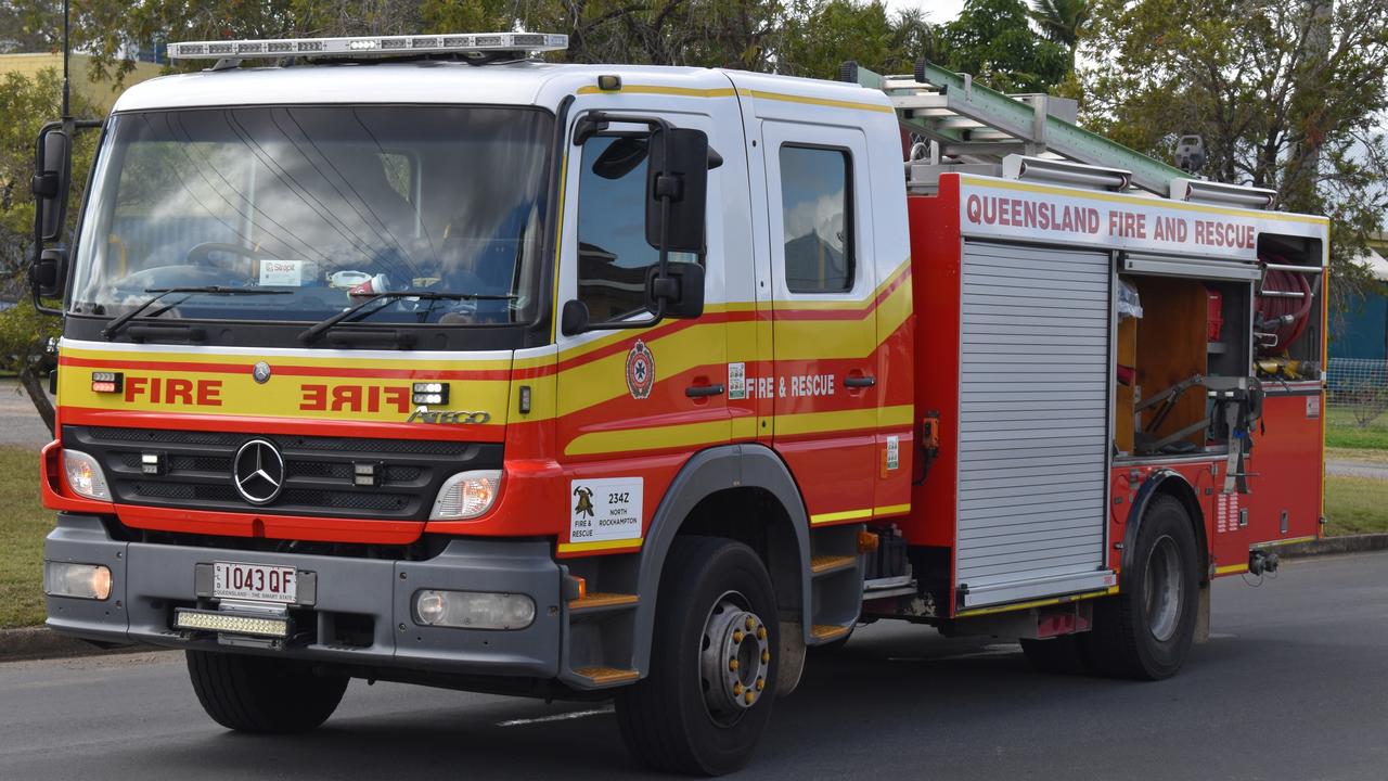 Queensland Fire Department responded to the fire on Granville St, Biloela, early Wednesday morning.