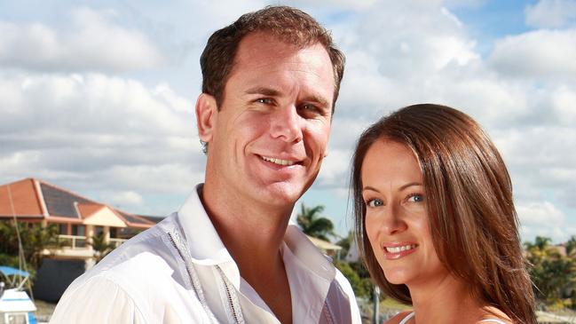 Wayne Carey and Kate Neilson in 2008.