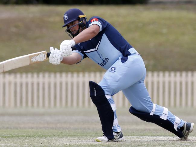 Sutherland Batsman Kobey Freer.  Green Shield Cricket Round 2. St George v Sutherland at Glenn McGrath Oval. Picture: John Appleyard