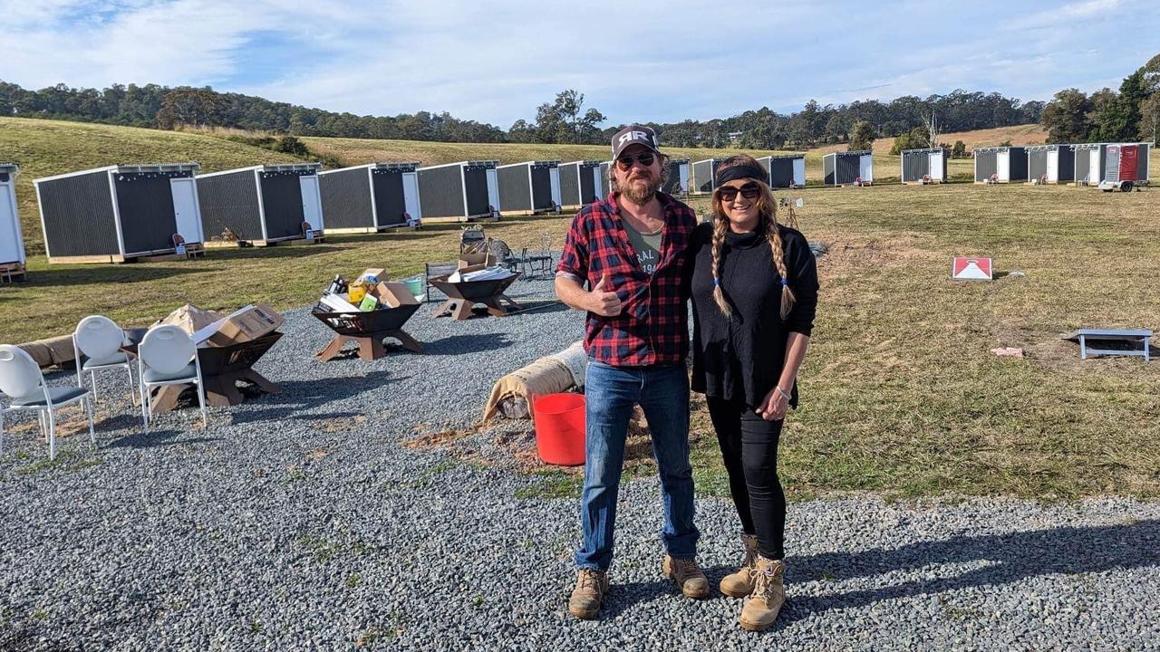 The husband and wife duo welcome 40 guests at each Hang at the Wang weekend experience on their Wang Wauk property. Picture: Supplied / Facebook.