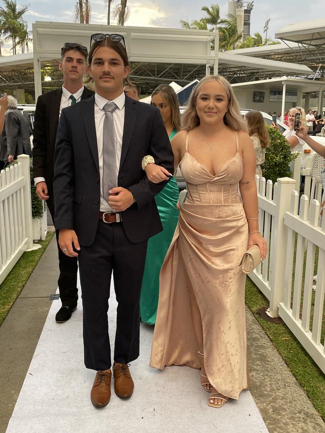 Oscar Galvin and Zoe Howard at the 2023 Unity College formal.