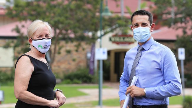 David Crisafulli and Ros Bates. Photo Scott Powick Newscorp