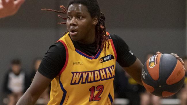 Wyndham women's import Amanda Paschal. Photo: Basketball Victoria.