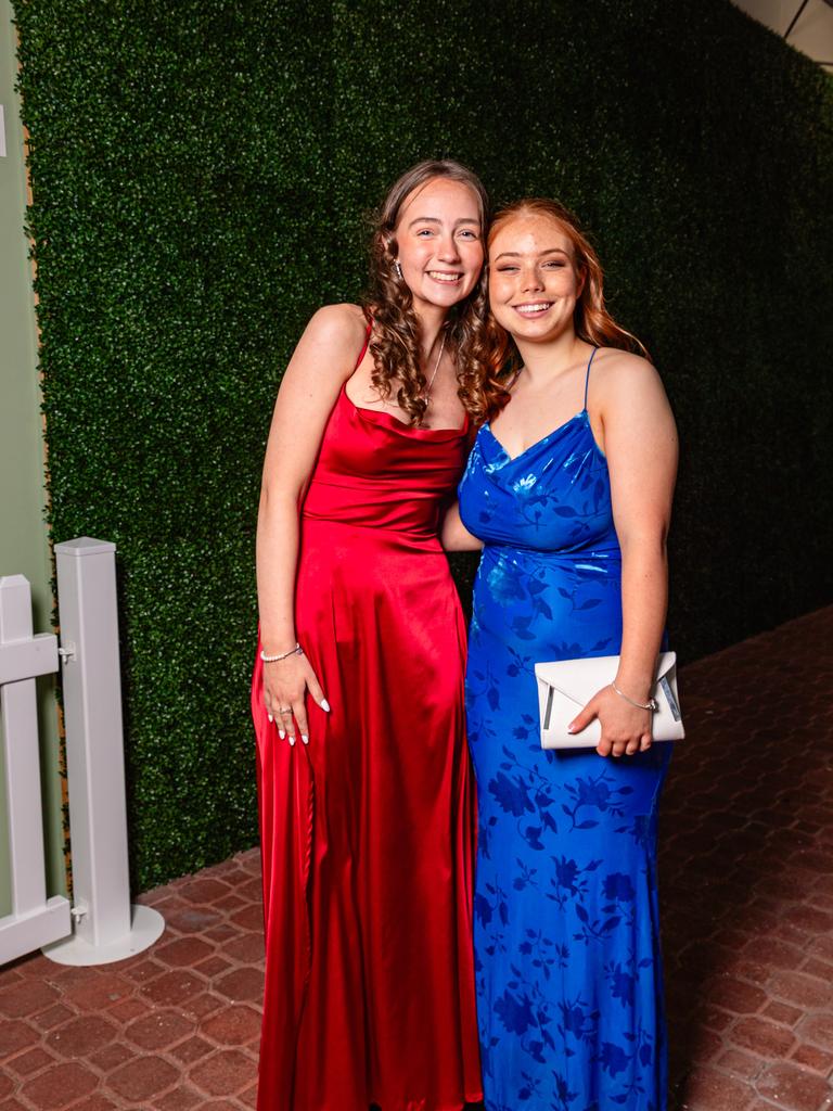 Chloe Walker and Abbey Butler Guilford Young College, Leavers Dinner 2023. Picture: Linda Higginson