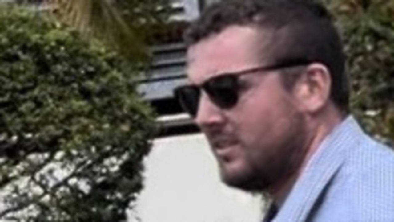 Daniel Edward Burnett leaves Gympie Magistrates Court on Thursday January 30, 2025, after pleading guilty to one count of sexual assault, and two counts of common assault.