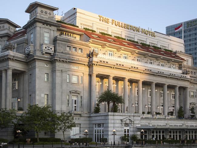 The Fullerton Hotel where the summit will take place. Picture: Ore Huiying/Getty Images