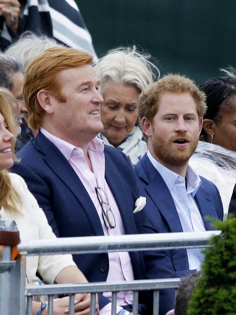 Mark Dyer and Prince Harry. Picture: Getty Images