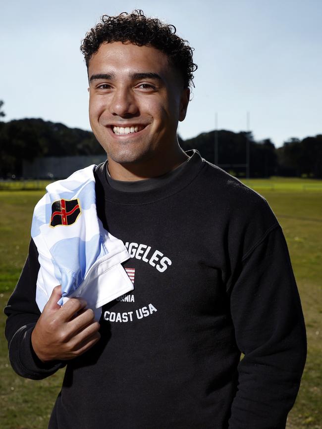 Hadley Tonga captained King’s to victory in 2023. Picture: Richard Dobson