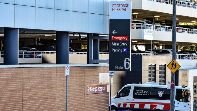 A general view of Sydney's St George Hospital. Picture: NCA NewsWire / Flavio Brancaleone