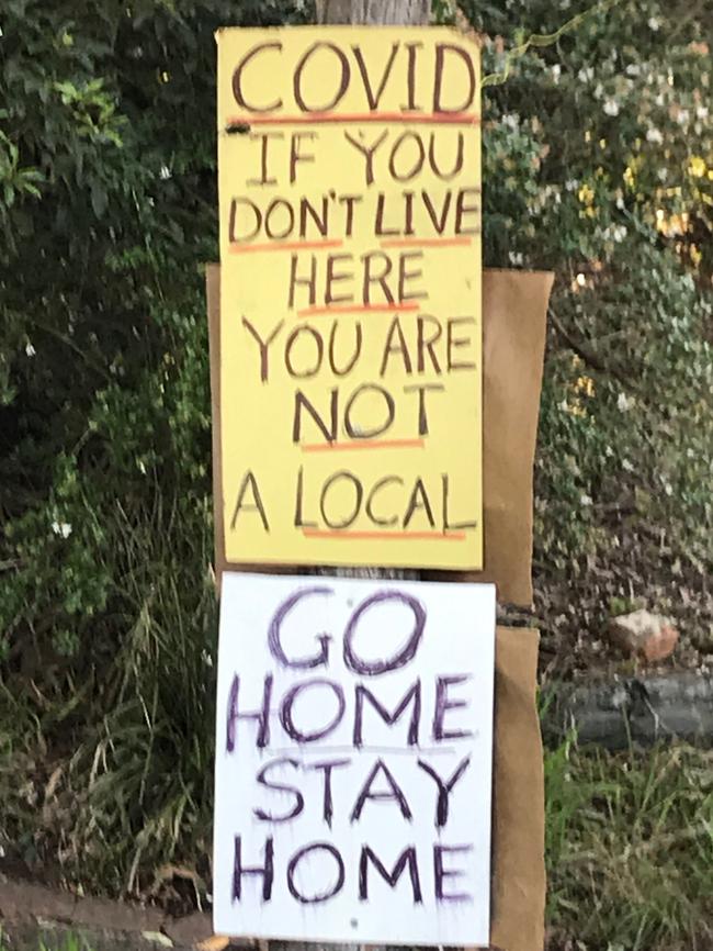 Roadside signs are to the point. Picture: Supplied