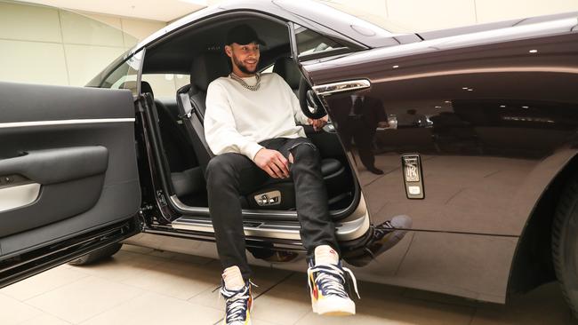 Simmons and his $800,000 ride. Picture: Supplied