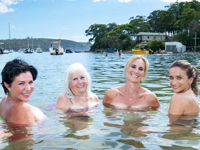 23/02/2024. The Daily Telegraph. News. Balmoral, Sydney, NSW, Australia.Portraits of six Sydney women who have been impacted by brain cancer who are taking part in the Sydney Skinny,  the worldÃs first open-water nude swim that takes place in Sydney Harbour annually to help raise money for a nominated foundation.Pictured (L-R) are  Alana Phadke,  CEO of the Charlie Teo Foundation Kylie Randall, Brain Cancer PatientMarcella Zemanek, Ambassador of the Charlie Teo FoundationKerry-Anne Johnston, Ambassador of the Charlie Teo FoundationSue-Ellan Vasiliou, Co-founder of the Little Legs FoundationBeatrice McBride, Brain Tumour SurvivorPicture: Julian Andrews