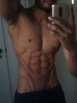 Another of the skinny selfies shared on social media...