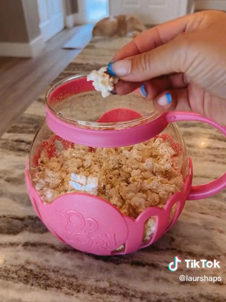 Get perfect popcorn every time. Picture: TikTok/@laurshaps.