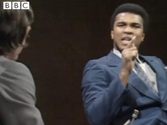 Michael Parkinson interviews Mohammed Ali. Picture: supplied