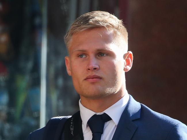 SYDNEY, AUSTRALIA : NewsWire Photos- AUGUST 07 2024. Connor Lind is seen arriving at the  Downing Centre Court in Sydney, the former cheerleader and private school rugby player is accused of having sex with underage girls.Picture: NewsWire / Gaye Gerard