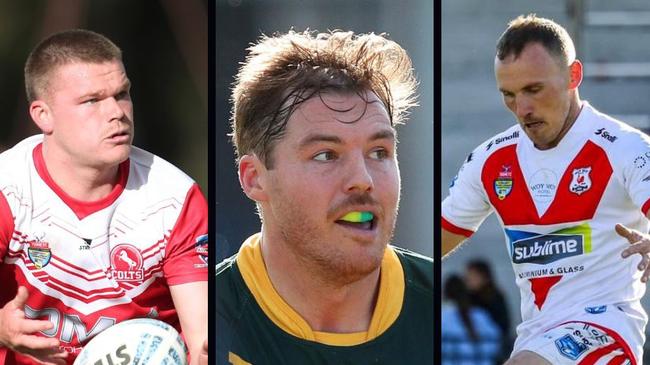 Players from the Kincumber Colts, Wyong Roos and Woy Woy Roosters from the Central Coast Rugby League competition. Picture: Sue Graham/Paul Barkley/Nick Friend