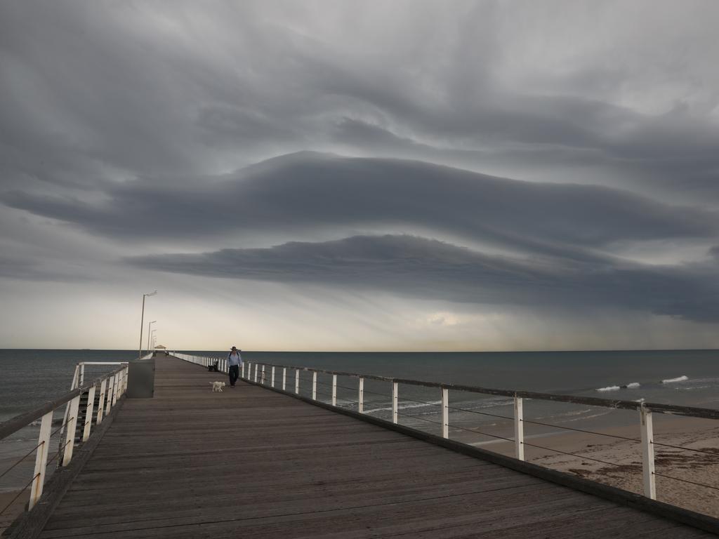 Storm clouds over Semaphore, Picture Dean Martin