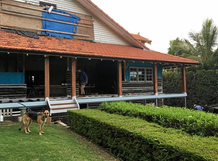 The renovation process of the award-winning Queenslander house. Picture: Shayla Bulloch